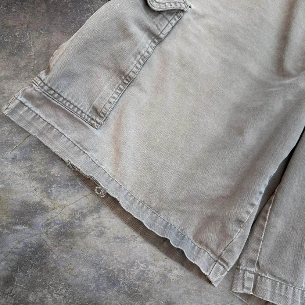 Vintage OP Ocean Pacific Faded Distressed Cargo Shorts Men's Size 38 Surf Y2K